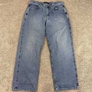 Nautica Jeans Co Mens 36x32 Light Wash Straight Leg Denim Pants Vintage Y2K EUC